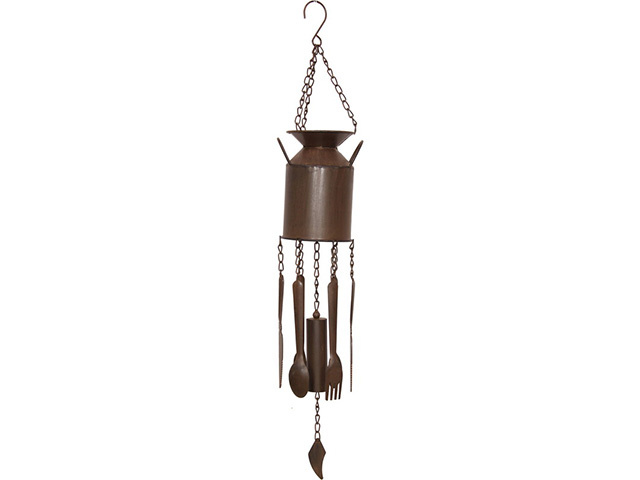 70CM CAST IRON MILK CAN WINDCHIME QTY 2