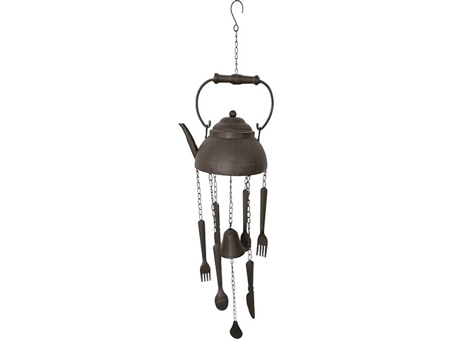 60CM CAST IRON KETTLE WINDCHIME QTY 2