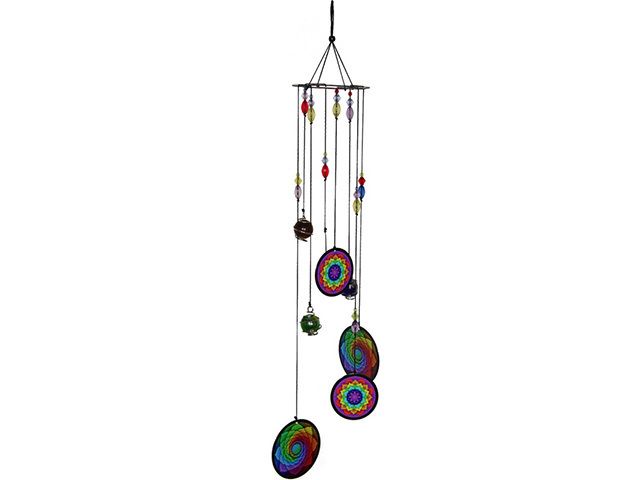 5PC METAL MANDALA CHIME 2ASST