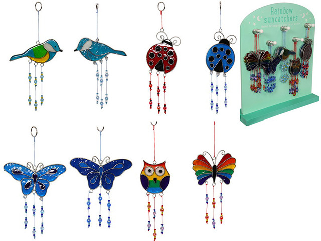 RAINBOW SUNCATCHERS W/BEADS 5ASST UN30