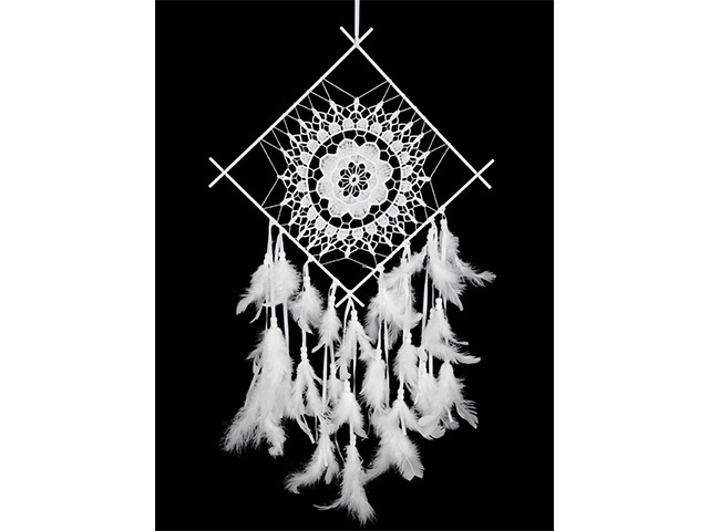 30CM DIAMOND MACRAME DREAM CATCHER QTY 2