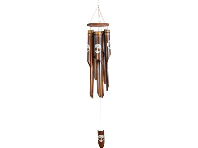 5 TUBE BAMBOO W/TREE OF LIFE DESIGN