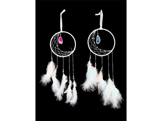 15CM BLUE/WHITE HALF MOON D/CATCHER QTY 2