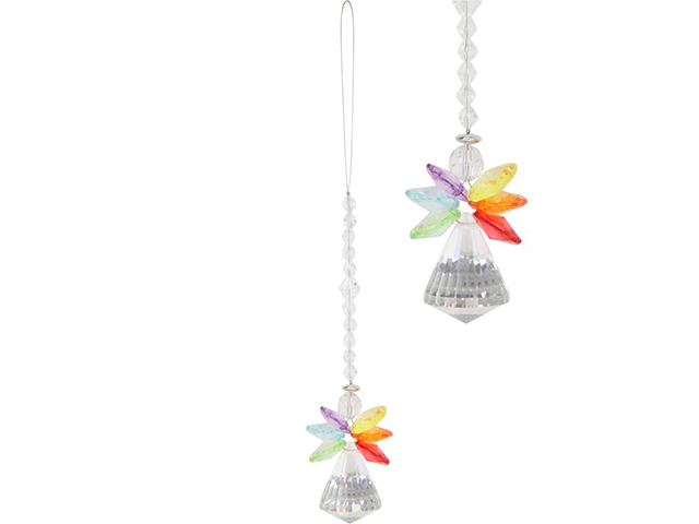 25CM ACRYLIC ANGEL SUNCATCHER UN12