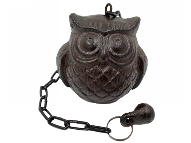 HANGING OWL IRON BIRD 32CM SOLD QTY2