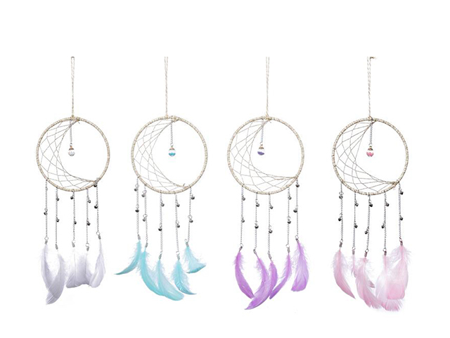 15CM MOON DREAM CATCHER W/WISHING BALL SOLD QTY4
