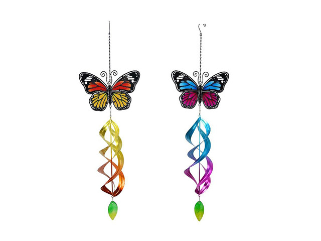 BFLY SPINNER HANGING 2ASST