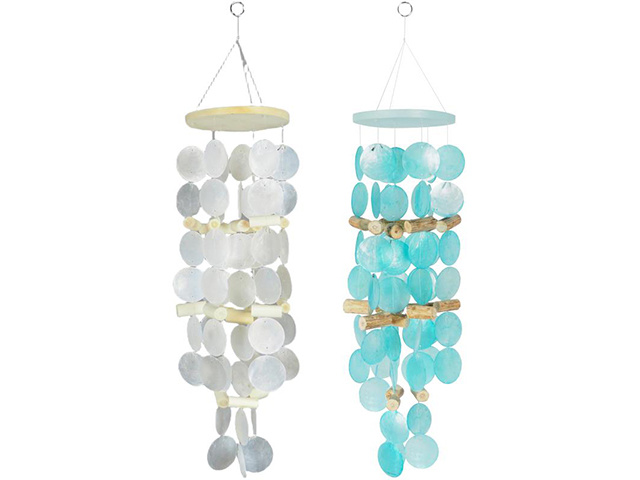67CM CAPIZ SHELL MOBILE HANGER 2ASST