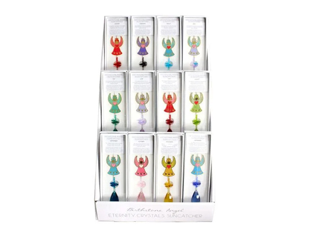BIRTHSTONE ANGEL S/CATCHER 12ASST UN48