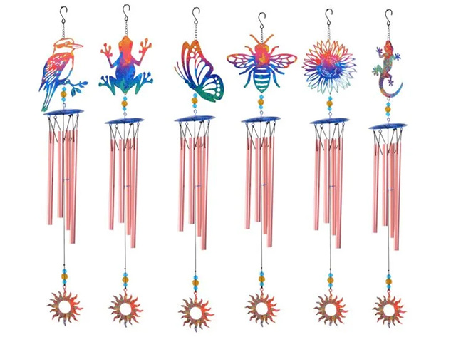 RAINBOW GARDEN CHIMES 6ASST