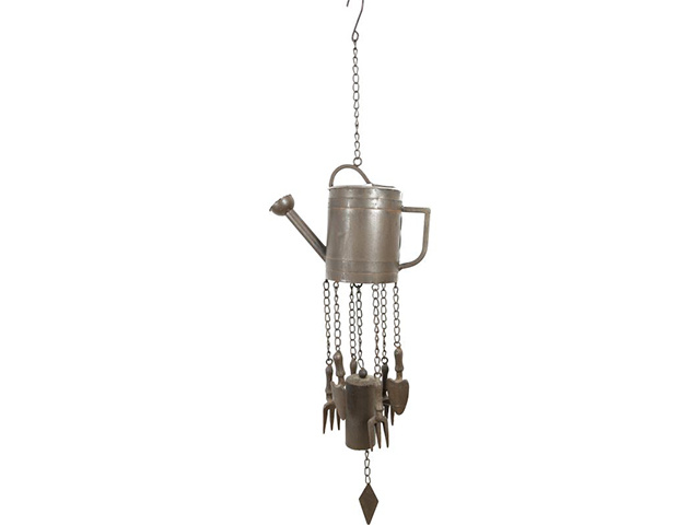 80CM CAST IRON WATERING CAN WINDCHIME QTY 2