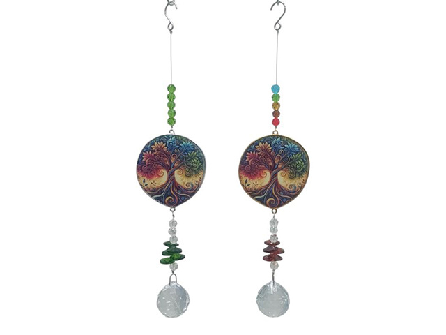 28CM HANGING SUNCATCHER WITH TOL DESIGN QTY 8