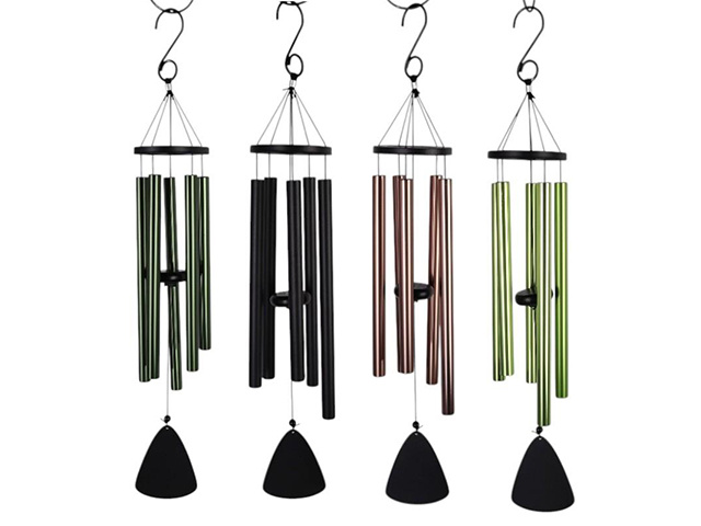 70CM 5 TUBE METAL WINDCHIME 4ASST