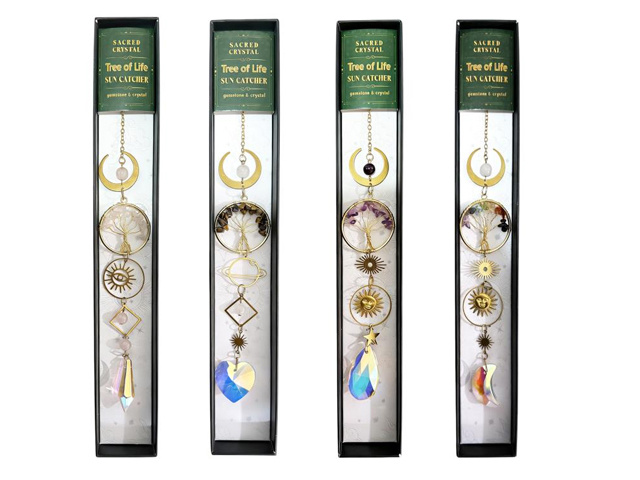 TREE OF LIFE SUNCATCHER IN BOX 4ASST