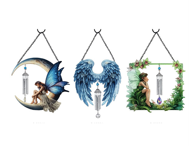 HANGING WINDCHIME 35X45CM 3ASST