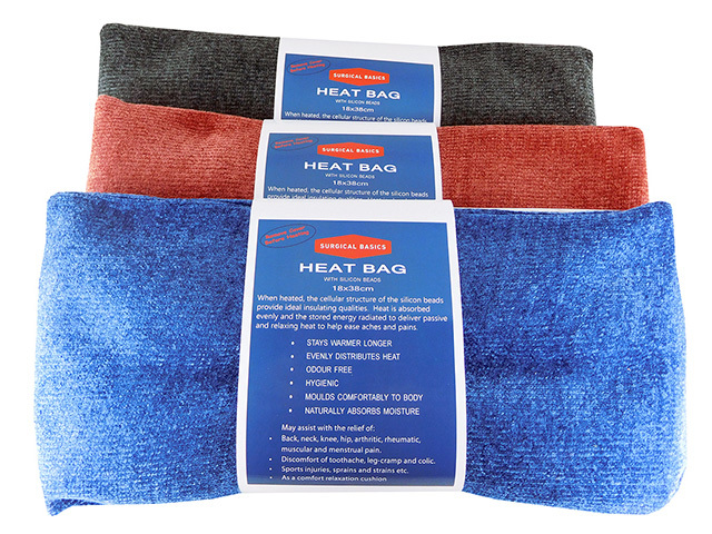 HEAT PACK WITH CHENILLE COVER 18X38CM