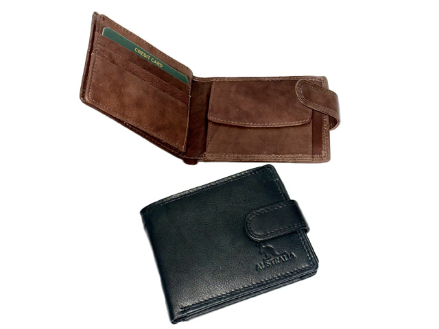 MENS WALLETS RFID KANGAROO 2ASST