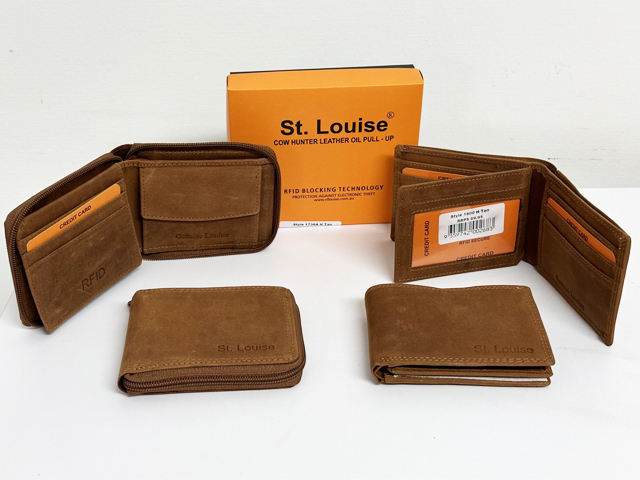 MENS WALLET RFID BROWN