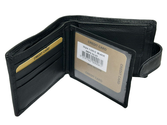 MENS WALLET RFID BLACK