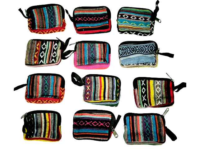 PURSE GHERI COTTON 11X8X3.5CM SOLD QTY 12
