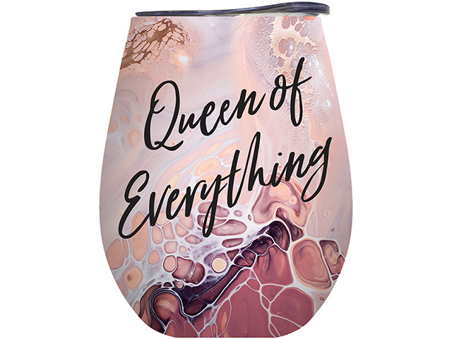 QUEEN OF EVERYTHING WINE TUMBLER SOLD QTY2
