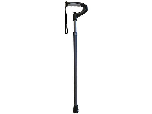 W/STICK PEWTER PUSH BUTTON ADJ 66-106CM