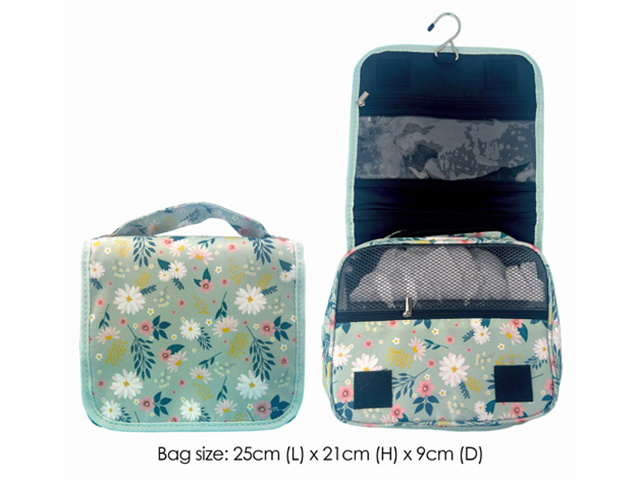 COSMETIC BAG MEDIUM HANGING FLORAL