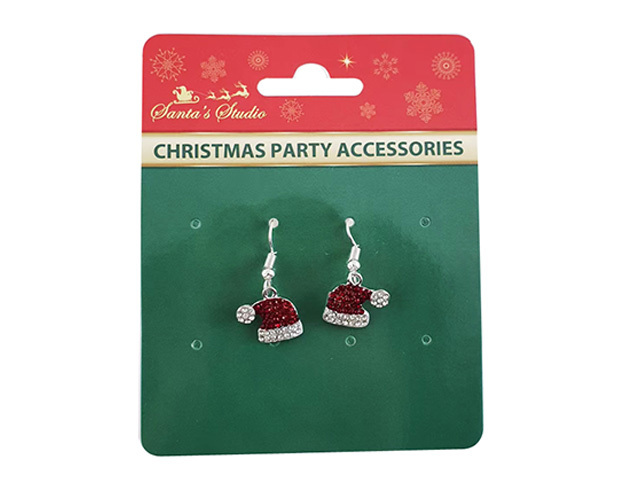 XMAS EARRINGS DIAMONTE SOLD QTY12