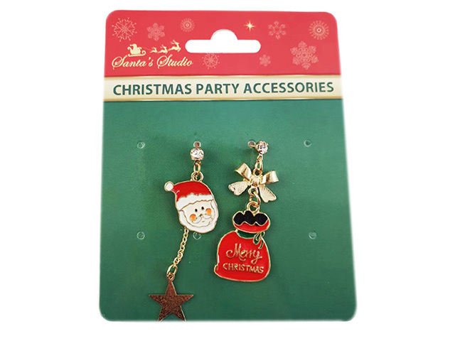 XMAS EARRINGS 1 PAIR SOLD QTY6