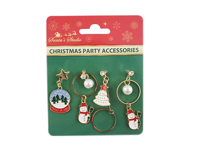 XMAS EARRINGS 2 PAIRS SOLD QTY6