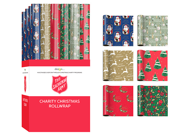 CHRISTMAS ROLL WRAP 5MX70CM UN40