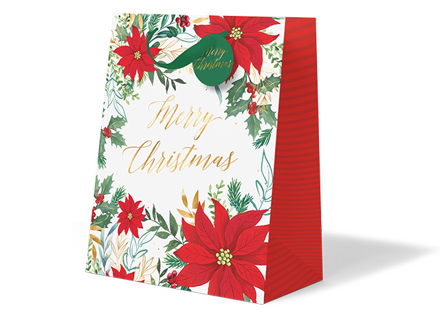 CHRISTMAS POINSETTIA LARGE BAG QTY 12