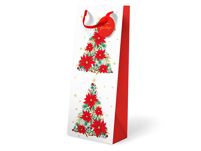 CHRISTMAS BOTTLE BAG TREE QTY 12