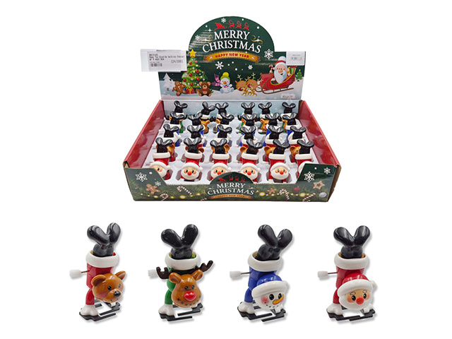 XMAS WIND UP WALKING TOY UN24